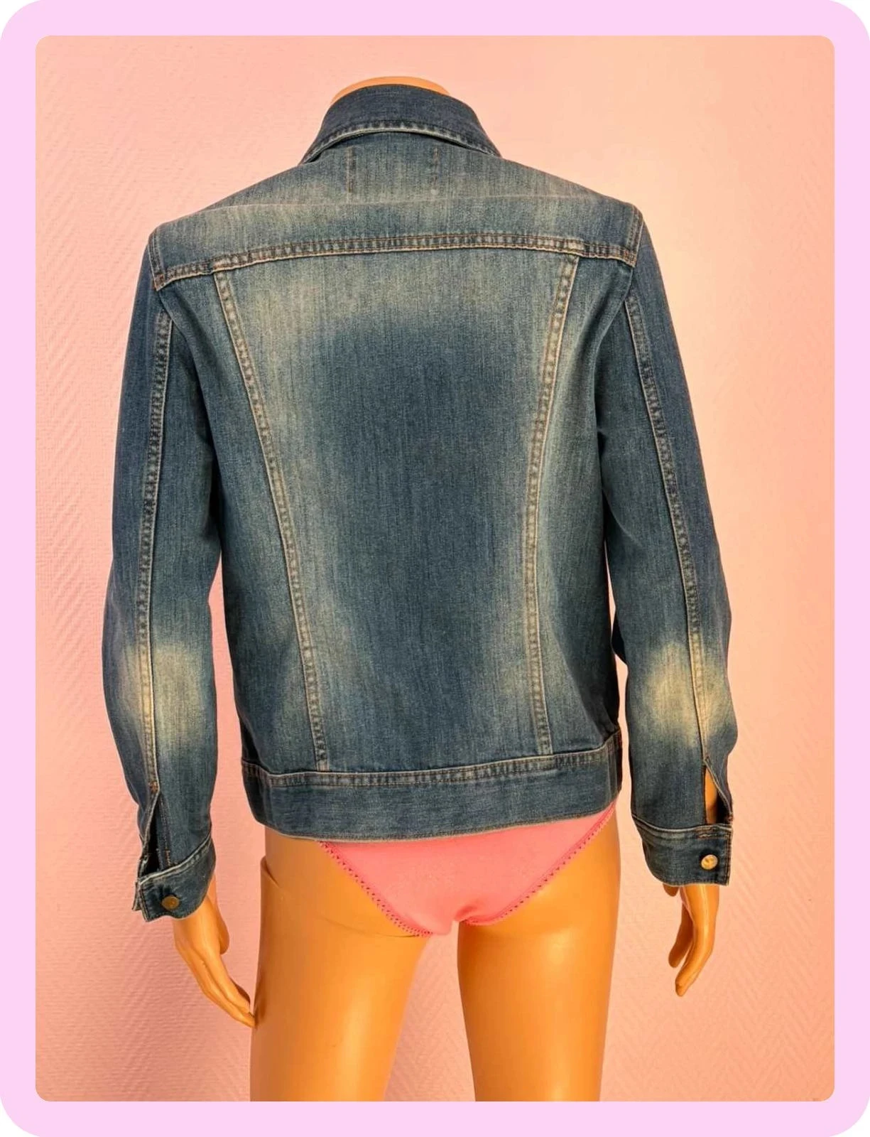 Chaqueta de mezclilla asuaverde talla 40 poco usada – photo 3
